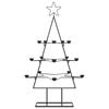 vidaXL Metal Christmas Tree for Decoration Black 105 cm