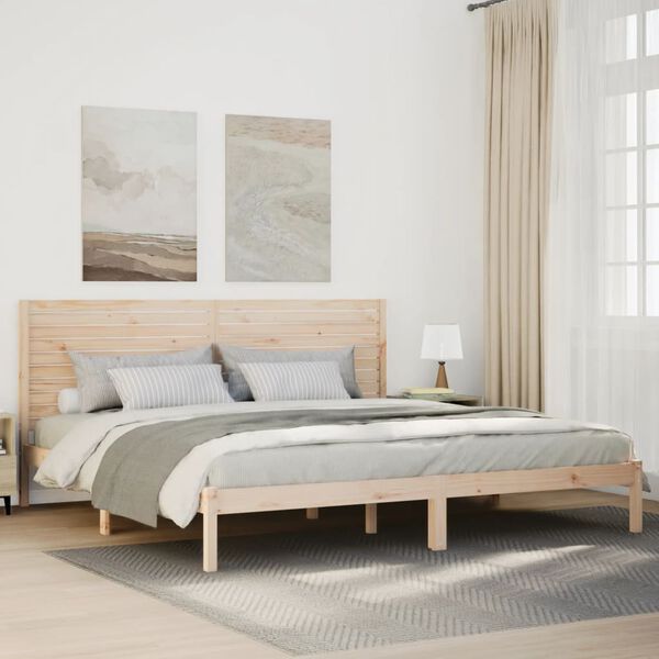 vidaXL Extra Long Bed Frame without Mattress 180x210 cm Solid Wood