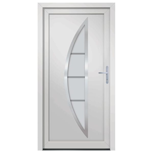 vidaXL Front Door White 98x190 cm PVC