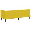 vidaXL Corner Bed Frame with Headboard Yellow 80 x 200 cm Velvet