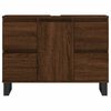 vidaXL Bathroom Cabinet Brown Oak 80x33x60 cm Engineered Wood