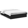 vidaXL Bed Frame with Drawers without Mattress Black 120x190 cm Small Double