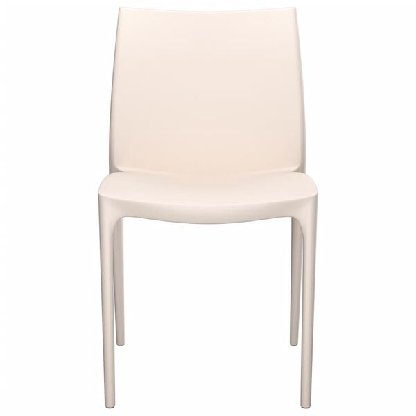 vidaXL Garden Chairs 2 pcs Cream 50x46x80 cm Polypropylene