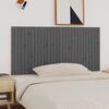 vidaXL Wall Headboard Grey 185x3x90 cm Solid Wood Pine