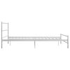 vidaXL Bed Frame without Mattress White Metal 140x200 cm