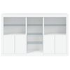 vidaXL Sideboard with LED Lights White 162x37x100 cm