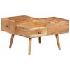 vidaXL Coffee Table 70x60x42 cm Solid Acacia Wood