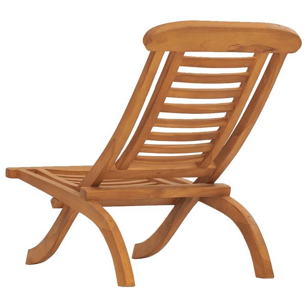 vidaXL Folding Garden Chair Solid Teak Wood