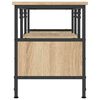vidaXL TV Cabinet Sonoma Oak 100x35x45 cm Engineered Wood&Iron