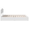vidaXL Storage Bed with Headboard White 150 x 200 cm Engineered Wood