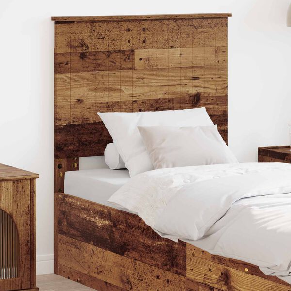 vidaXL Headboard with Headboard Old Wood 75 cm Engineered wood