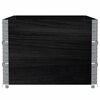 vidaXL Garden Planter Black 120x80 cm Solid Wood Pine