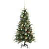 vidaXL Artificial Hinged Christmas Tree Green 120 cm PE and PVC