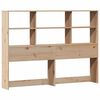 vidaXL Bookcase Bed without Mattress 140x190cm Solid Wood Pine