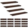 vidaXL Stair Treads 20 pcs 110 x 30 x 2 cm Dark Brown Solid Beech Wood