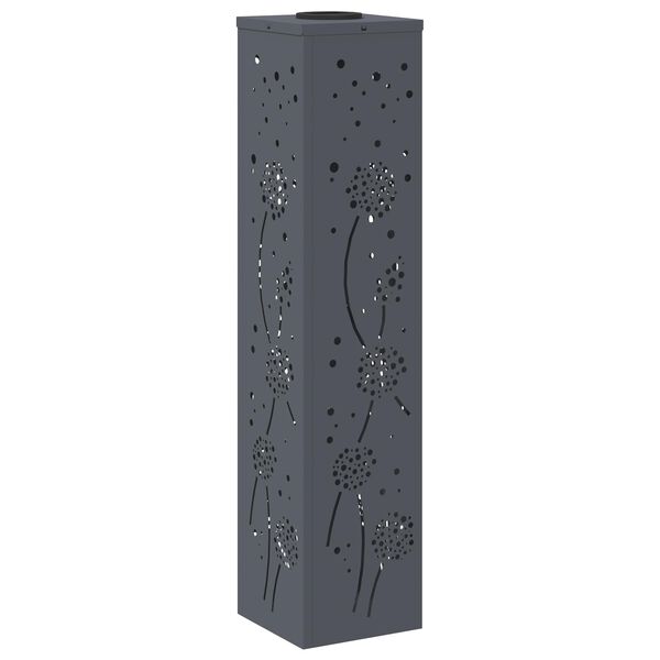 vidaXL Solar LED Pathway Light 2 pcs Anthracite Cold Rolled Steel