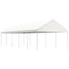 vidaXL Gazebo with Roof White 11,15x4,08x3,22 m Polyethylene