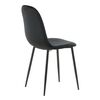 Venture Home Dining Chairs 2 pcs Polar Velvet Black
