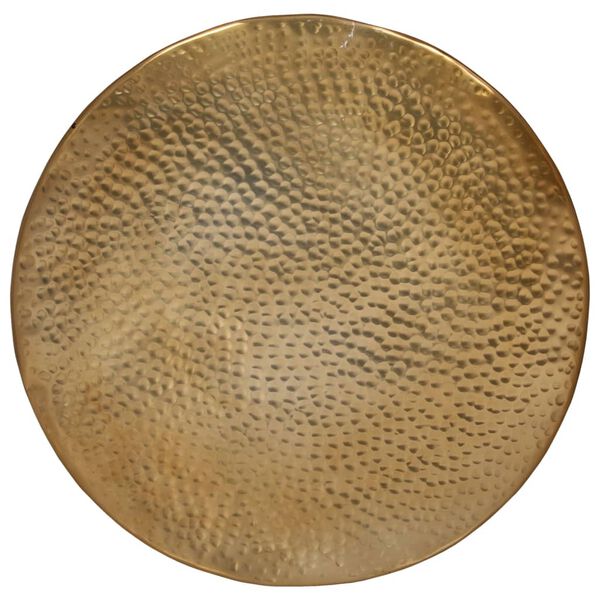 vidaXL Coffee Table Hammered Aluminium &Oslash; 50x30 cm Brass