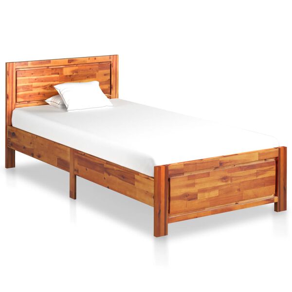 vidaXL Bed Frame without Mattress Solid Acacia Wood 90x200cm