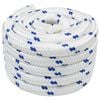 vidaXL Boat Rope 10 m 4 White and Blue PP