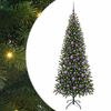 vidaXL Artificial Christmas Tree with 300 LEDs Green 180 cm PE and PVC