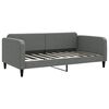 vidaXL Day Bed | Dark Gray | Polyester, Metal, Solid Wood, Plywood | Twin