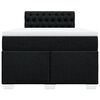 vidaXL Box Spring Bed with Mattress Black 120x200 cm Fabric