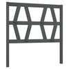 vidaXL Bed Headboard Grey 96x4x100 cm Solid Wood Pine