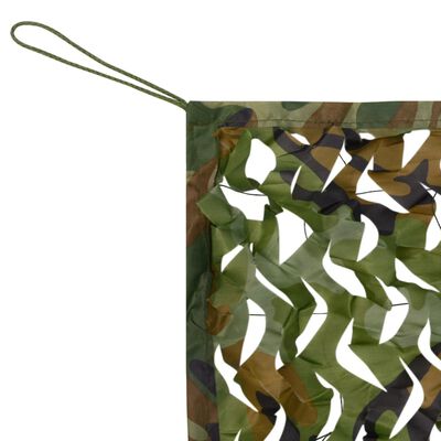 vidaXL Camouflage Netting with Storage Bag 1.5x10 m