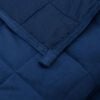 vidaXL Weighted Blanket Blue 220x240 cm King 15 kg Fabric