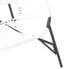 vidaXL Garden Egg Chair Black and White Poly Rattan
