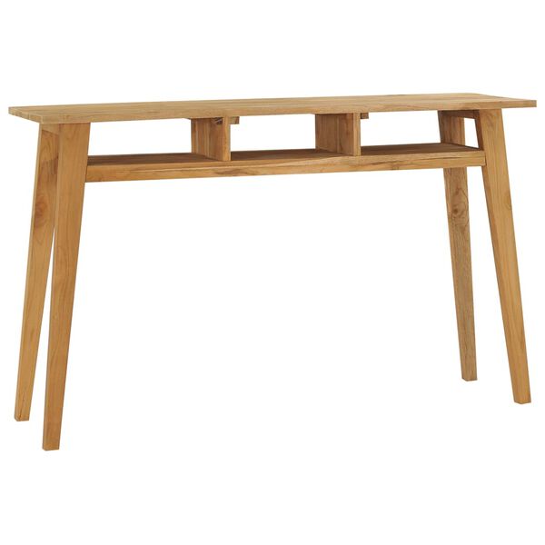 vidaXL Console Table 120x35x75 cm Solid Teak Wood