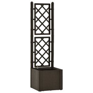 vidaXL Raised Bed | Mocha | Plastic | Large | Planters | Garden Raised Bed