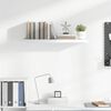 vidaXL Floating Wall Shelf High Gloss White 80x23.5x3.8 cm MDF