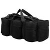vidaXL 3-in-1 Army-Style Duffel Bag 45 L Black