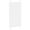 vidaXL Pleated Blind White 75x150 cm Fabric Width 74.4 cm Polyester