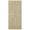 vidaXL Wardrobe Sonoma Oak 82.5x51.5x180 cm Engineered Wood