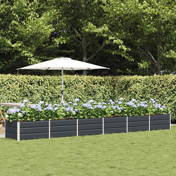 vidaXL Planter Anthracite 480 x 80 x 45 cm Steel
