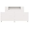 vidaXL Bed Frame without Mattress White 150x200 cm King Size Solid Wood Pine