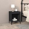 vidaXL Bedside Cabinets 2 pcs Black 40x35x50 cm