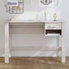 vidaXL Desk HAMAR White 110x40x75 cm Solid Wood Pine