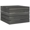 vidaXL 2 Piece Garden Pallet Lounge Set Solid Pinewood Dark Grey