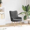 vidaXL Armchair Dark Grey 63 x 67 x 94 cm Sherpa Fabric