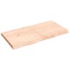 vidaXL Bathroom Countertop 120x60x(2-6) cm Untreated Solid Wood