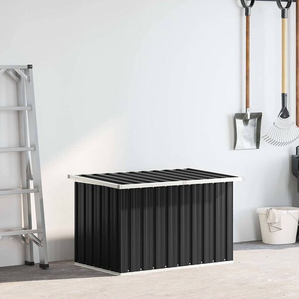 vidaXL Garden Storage Box Anthracite 109x67x65 cm