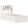 vidaXL Bookcase Bed without Mattress White 90x200 cm Solid Wood Pine