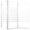 vidaXL Bath Enclosure 120x68x130 cm Tempered Glass Stripe