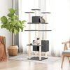 vidaXL Cat Tree with Sisal Scratching Posts Dark Grey 162 cm