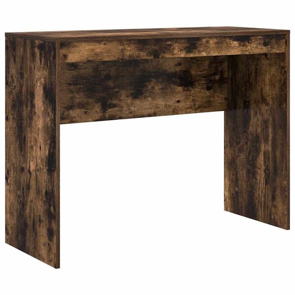vidaXL Desk Smoked Oak 100 x 40 x 76 cm